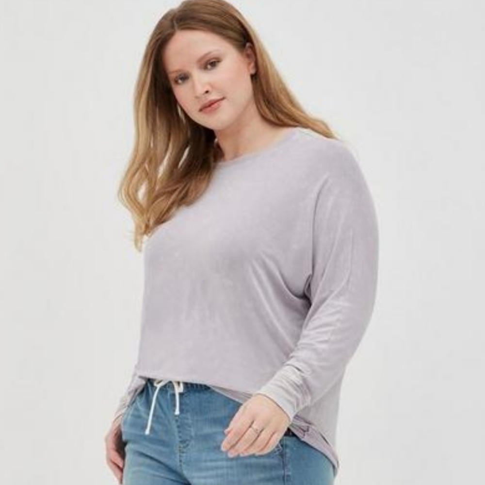 Torrid Relaxed Super Soft Crew Neck Dolman Tee